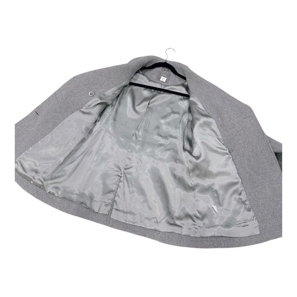 J. Crew Stadium Cloth Nello Gori Pea Coat Double Breasted Gold Buttons size 6 T - Picture 13 of 14